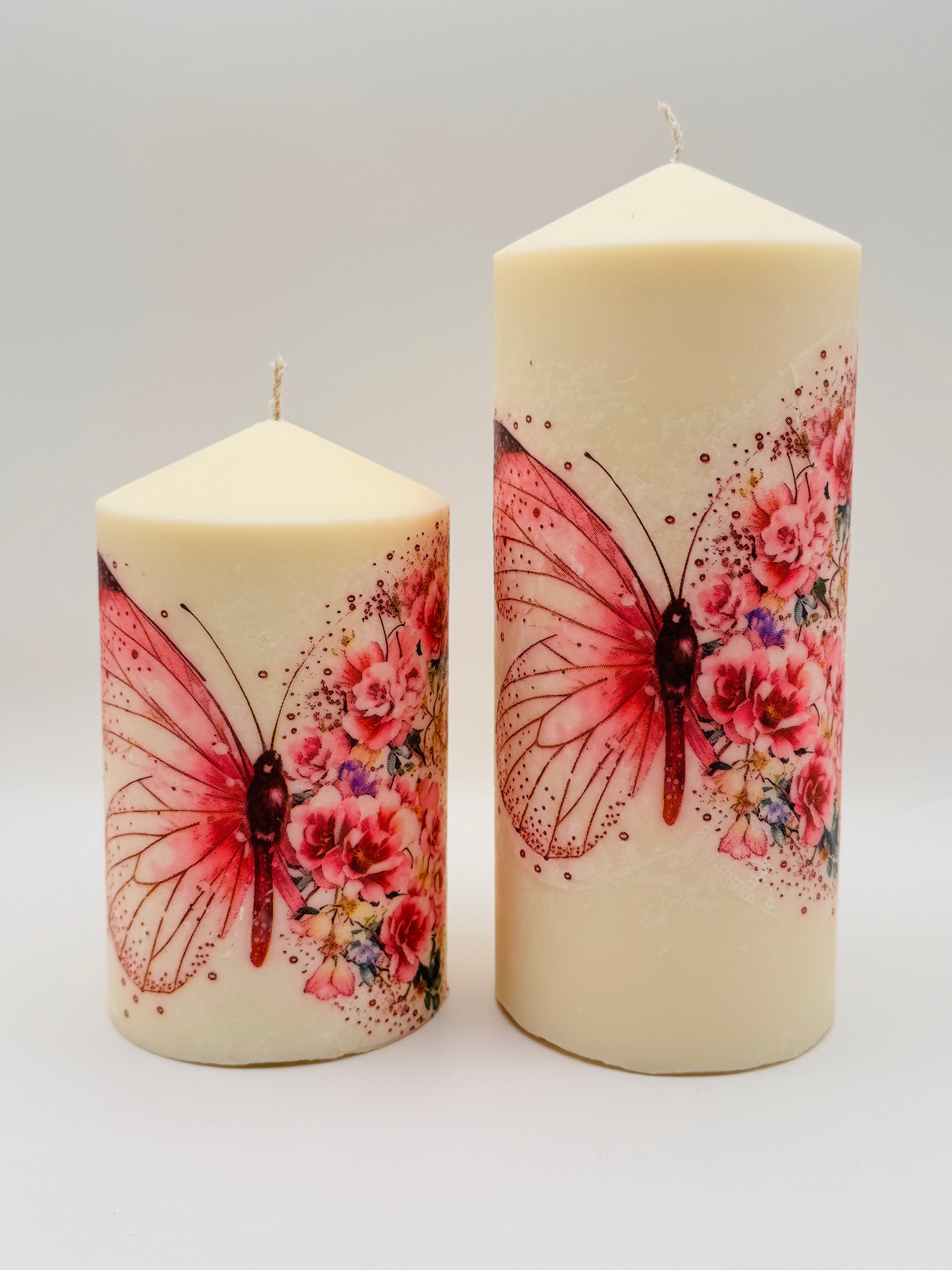MonAmour – Butterfly Blossom Pillar Candle Set