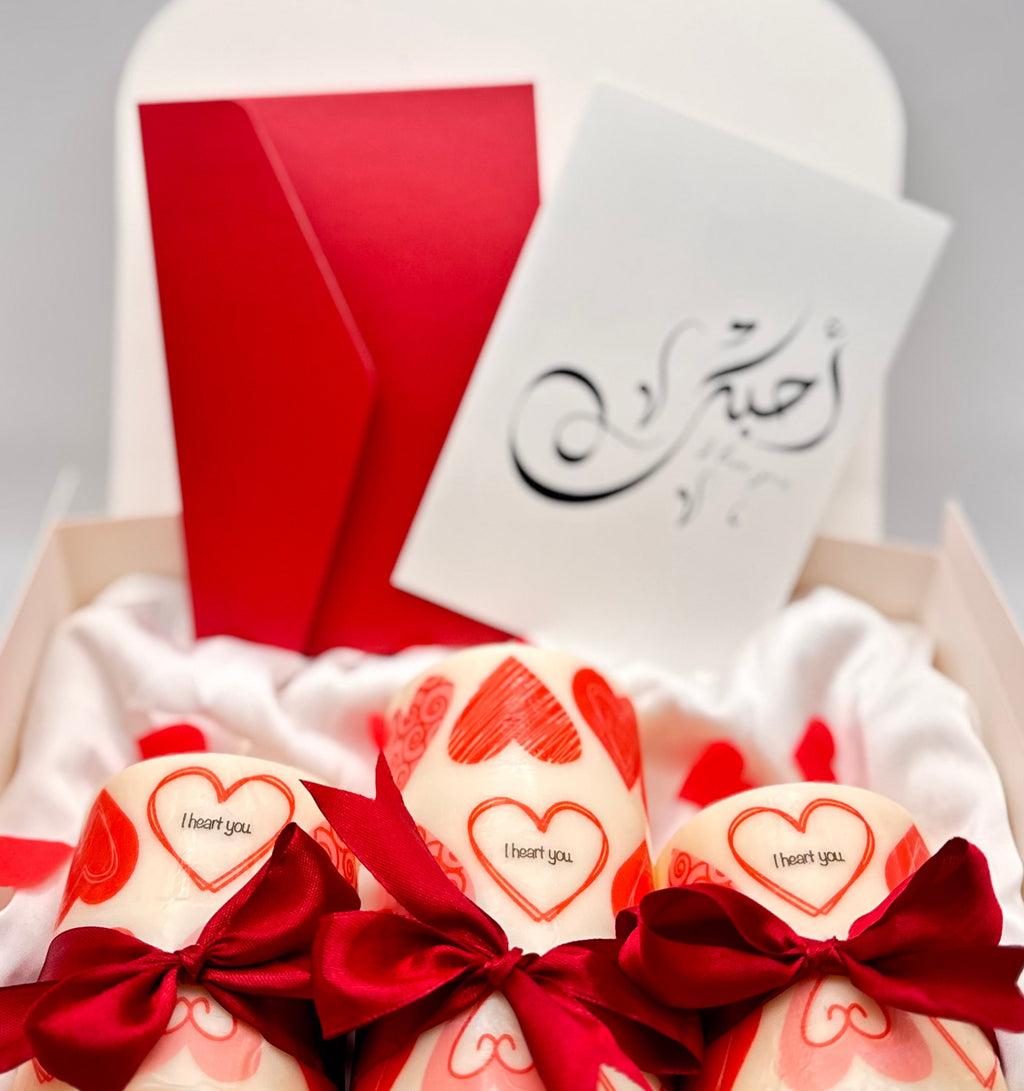 Vanilla Love Pillar Candle Set
