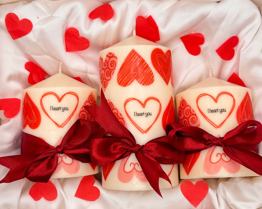 Vanilla Love Pillar Candle Set