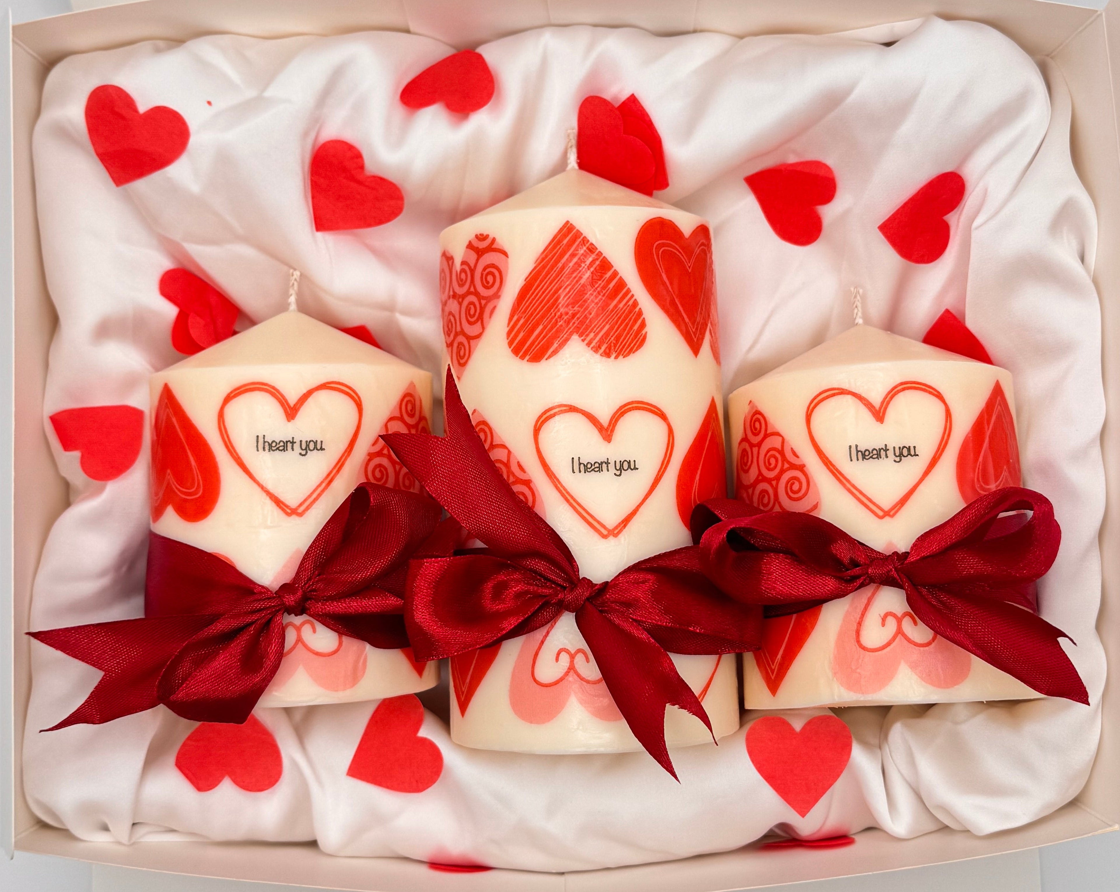 Vanilla Love Pillar Candle Set