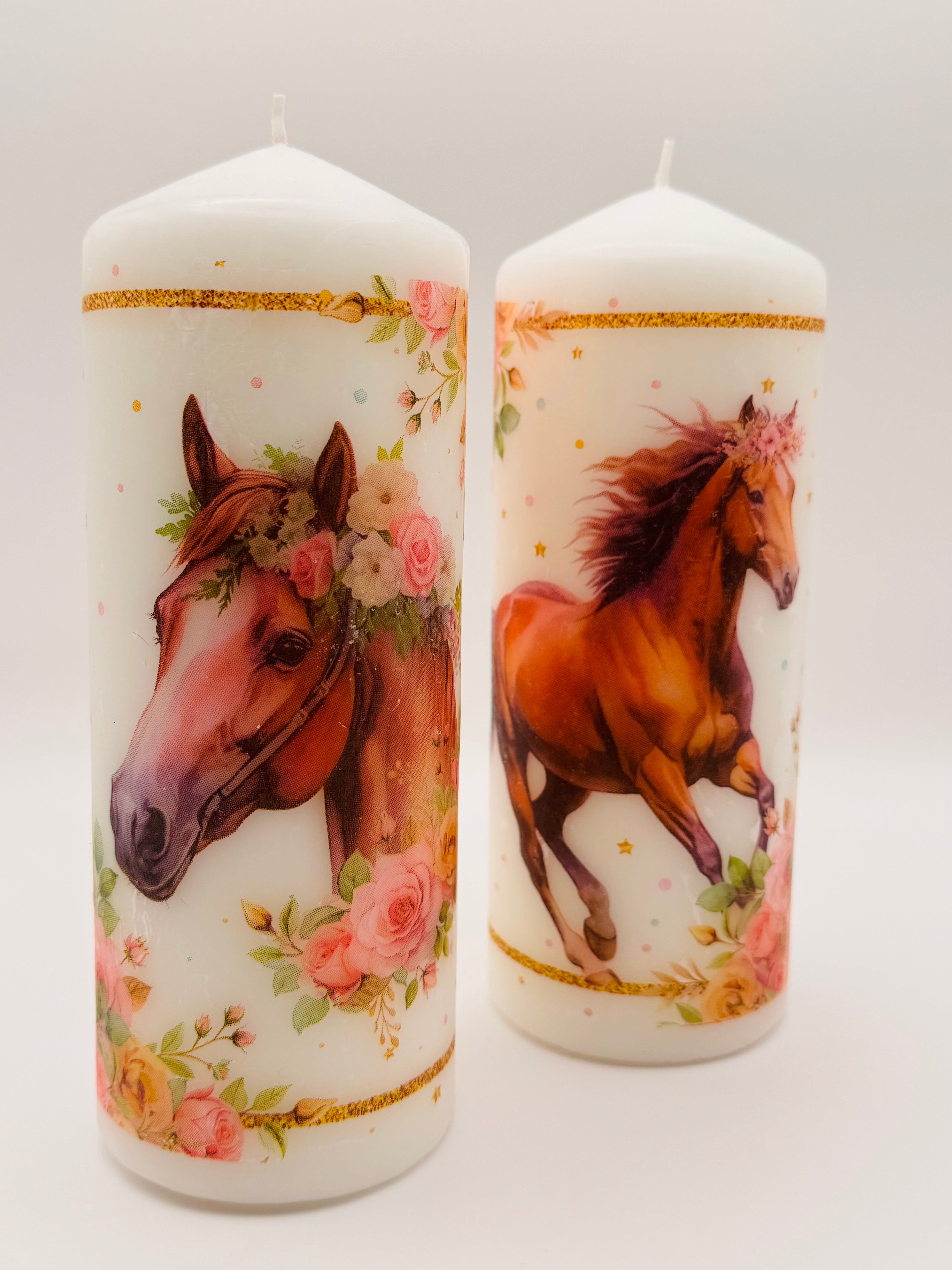 MonAmour – Majestic Horse Pillar Candle Set