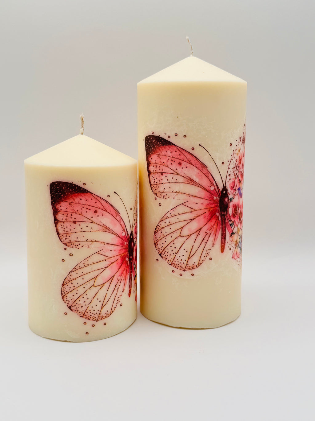 MonAmour – Butterfly Blossom Pillar Candle Set