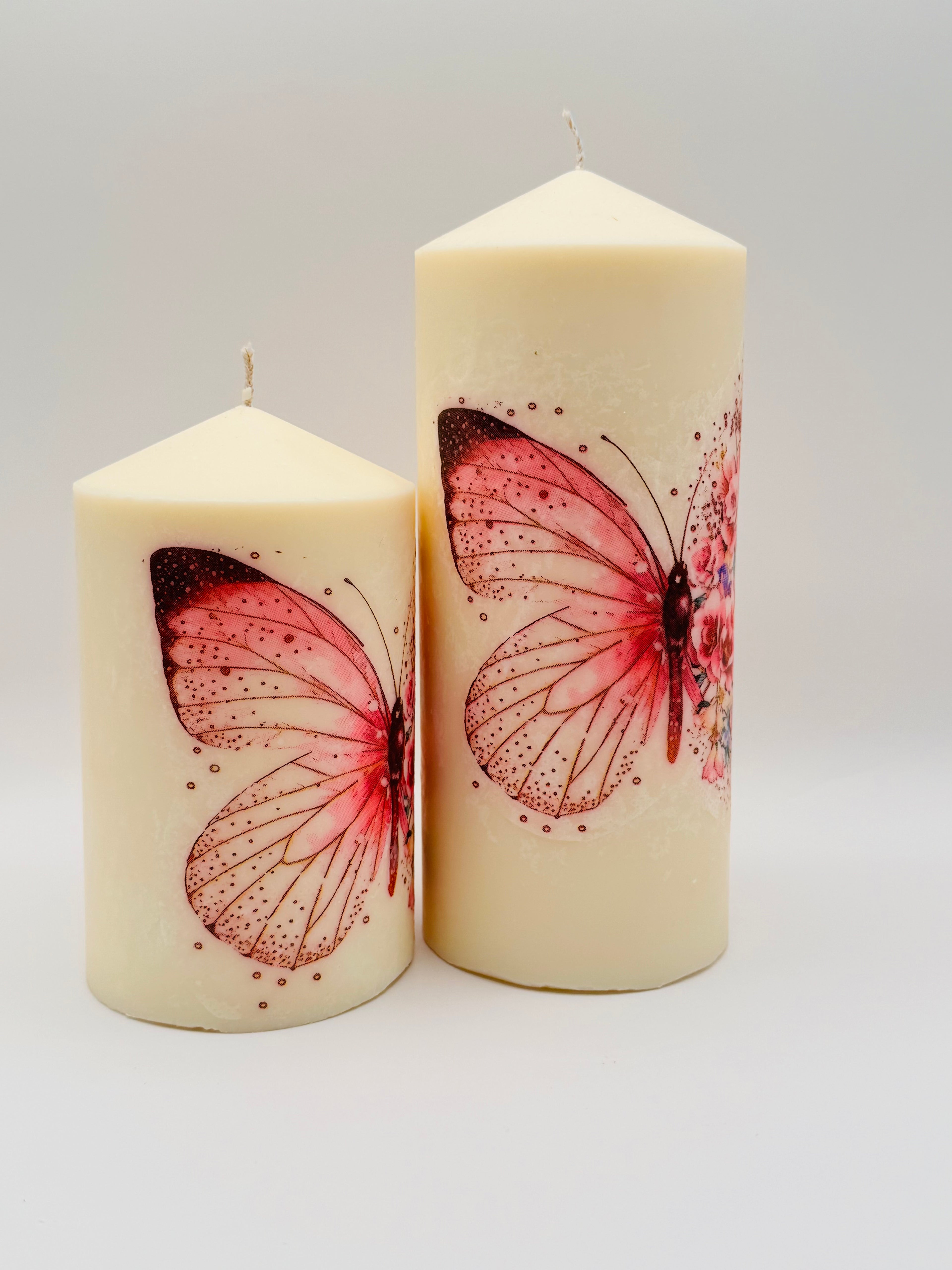 MonAmour – Butterfly Blossom Pillar Candle Set