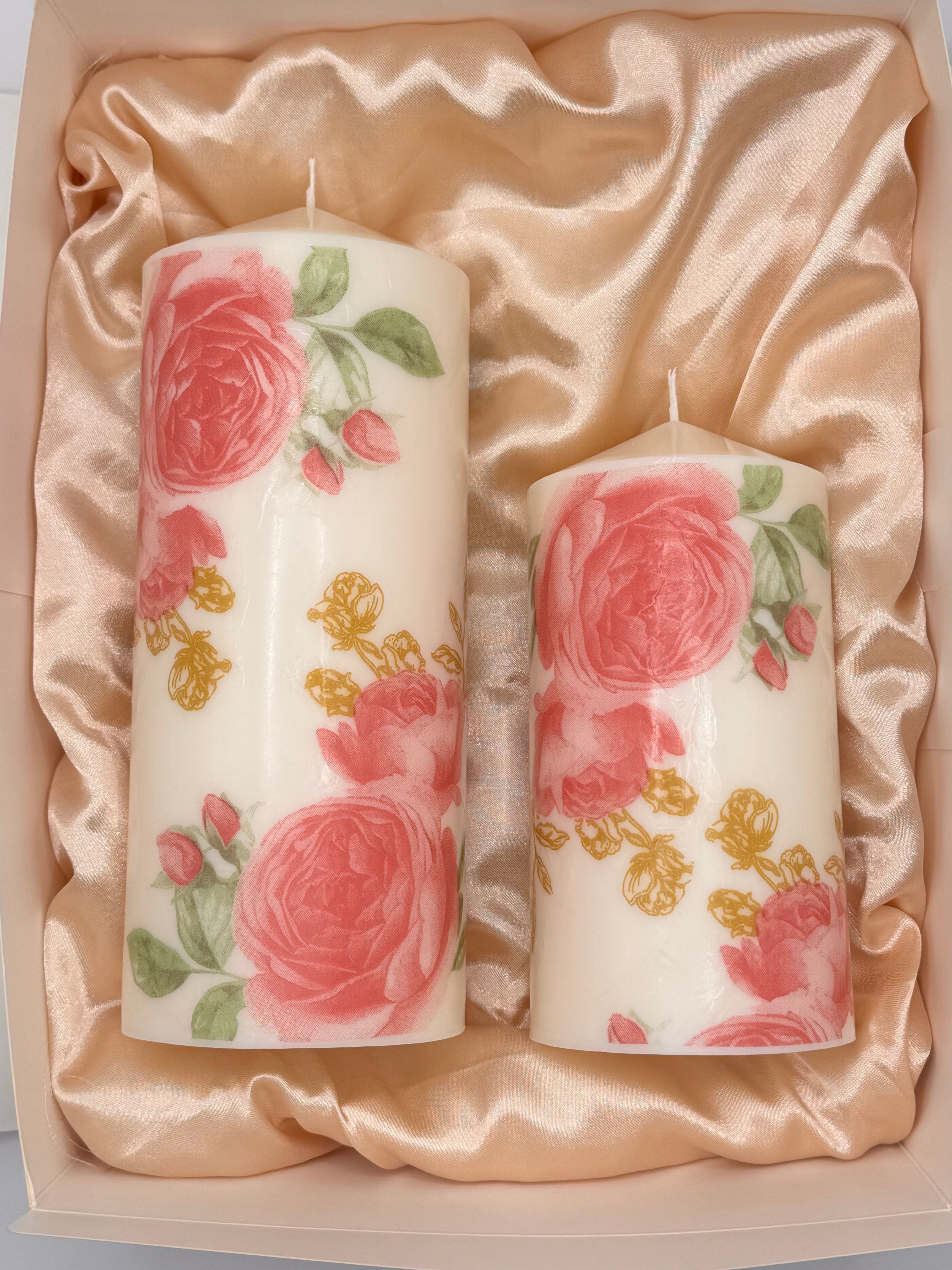 Rose Éternelle – Luxury Soy Candle Duo