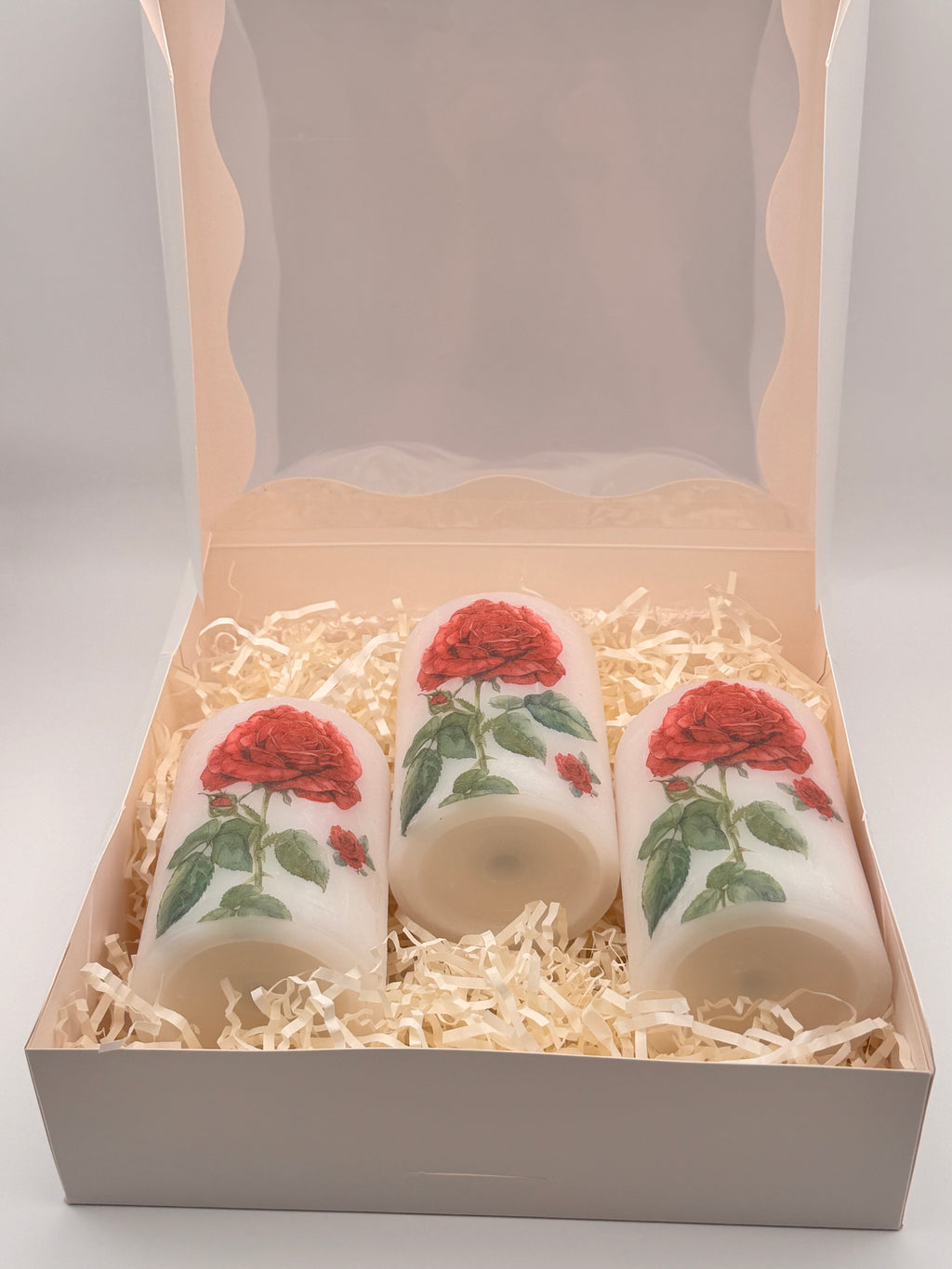 Luxury Decorative Candle Set – 3 Pieces