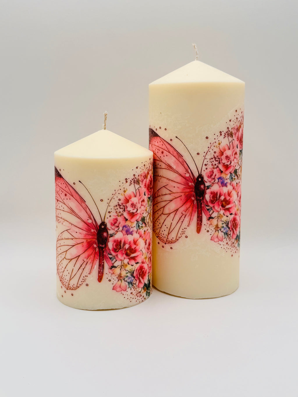 MonAmour – Butterfly Blossom Pillar Candle Set
