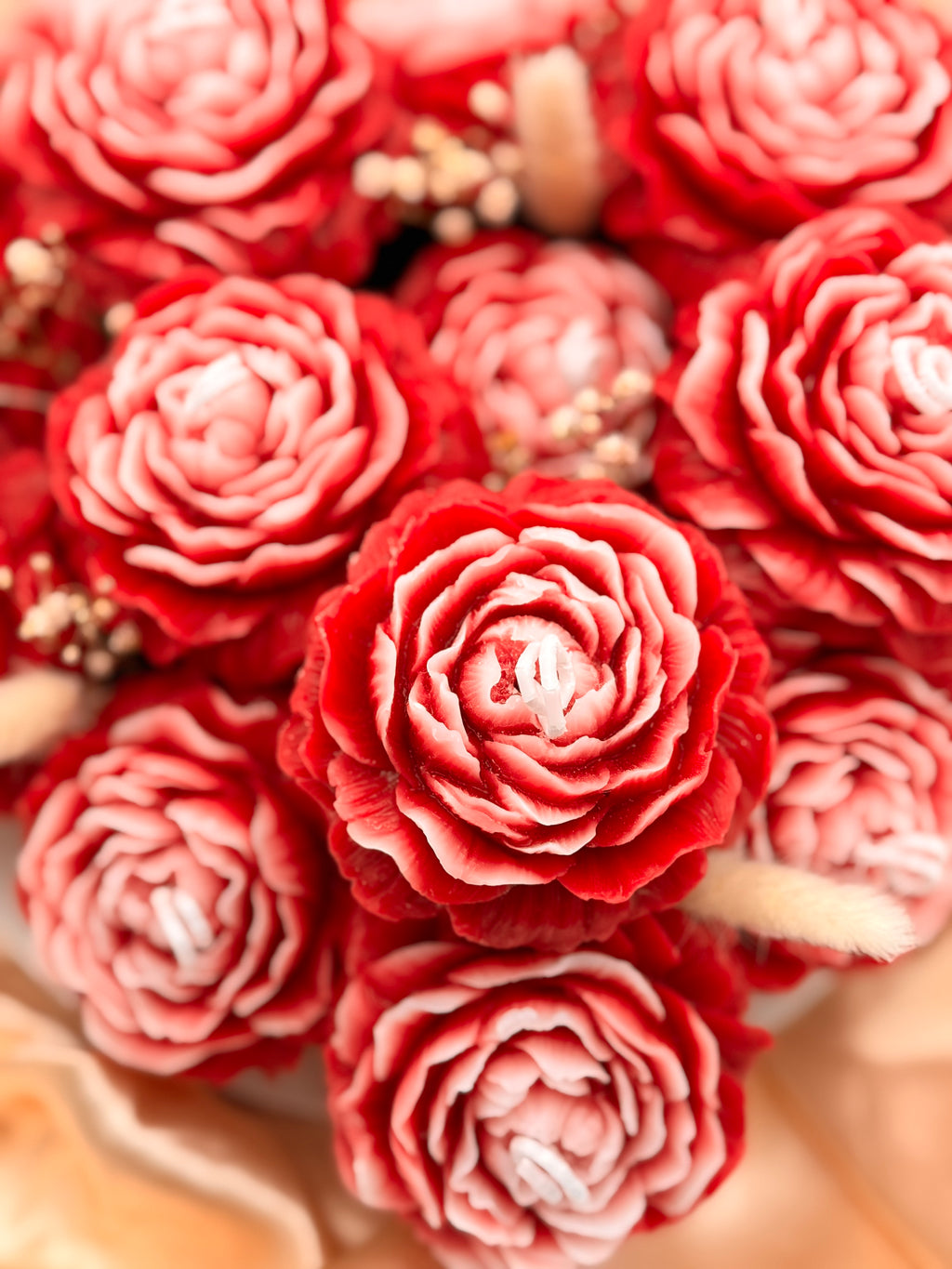 Crimson Rose Candle Bouquet – Handcrafted Luxury Statement Piece