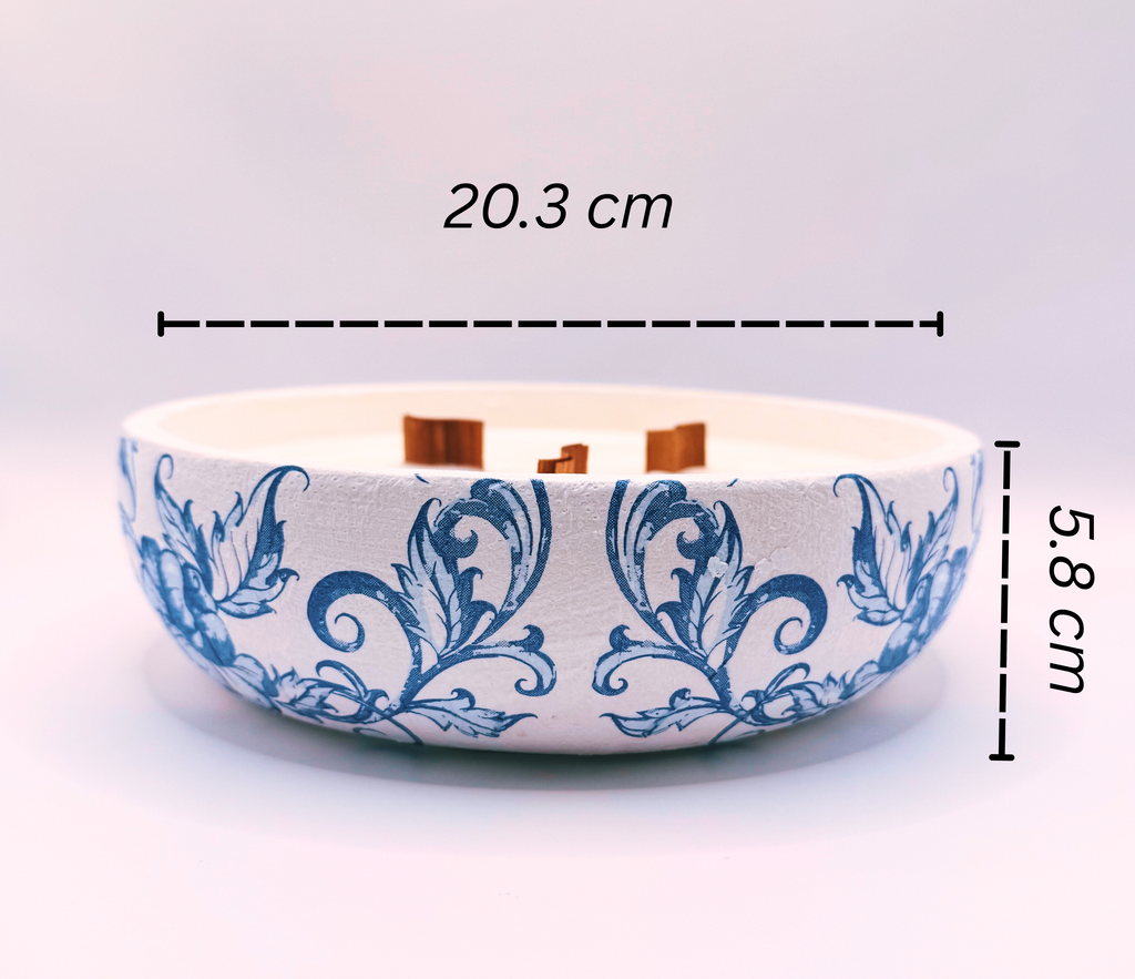 Azure Sakura Bowl Candle