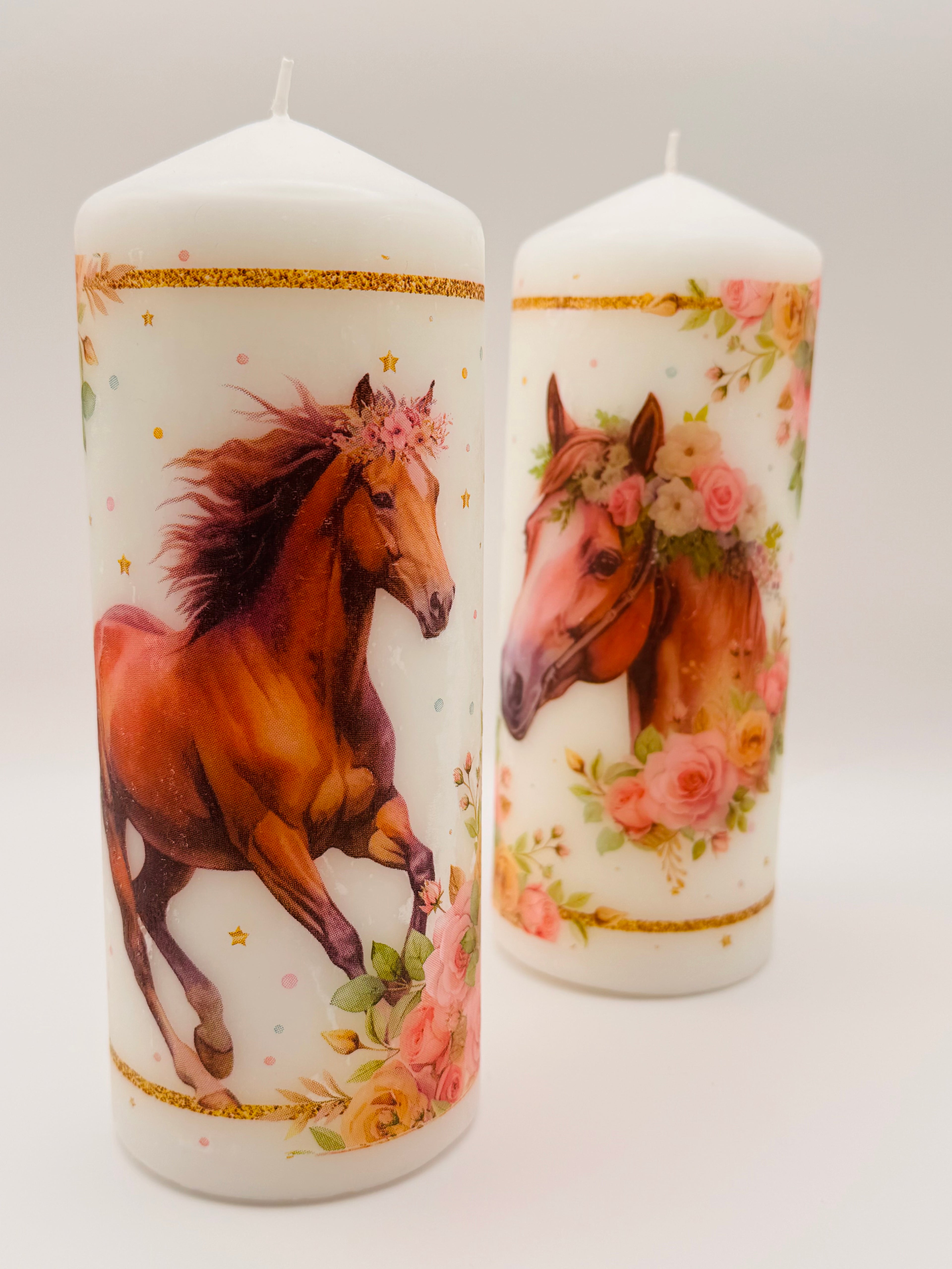 MonAmour – Majestic Horse Pillar Candle Set