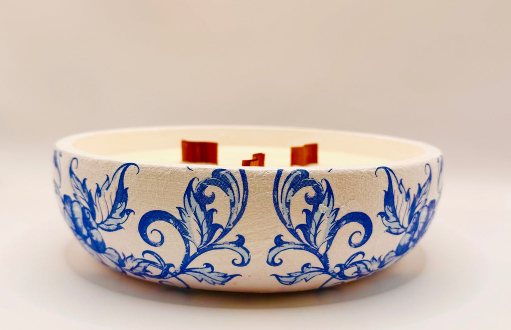 Azure Sakura Bowl Candle