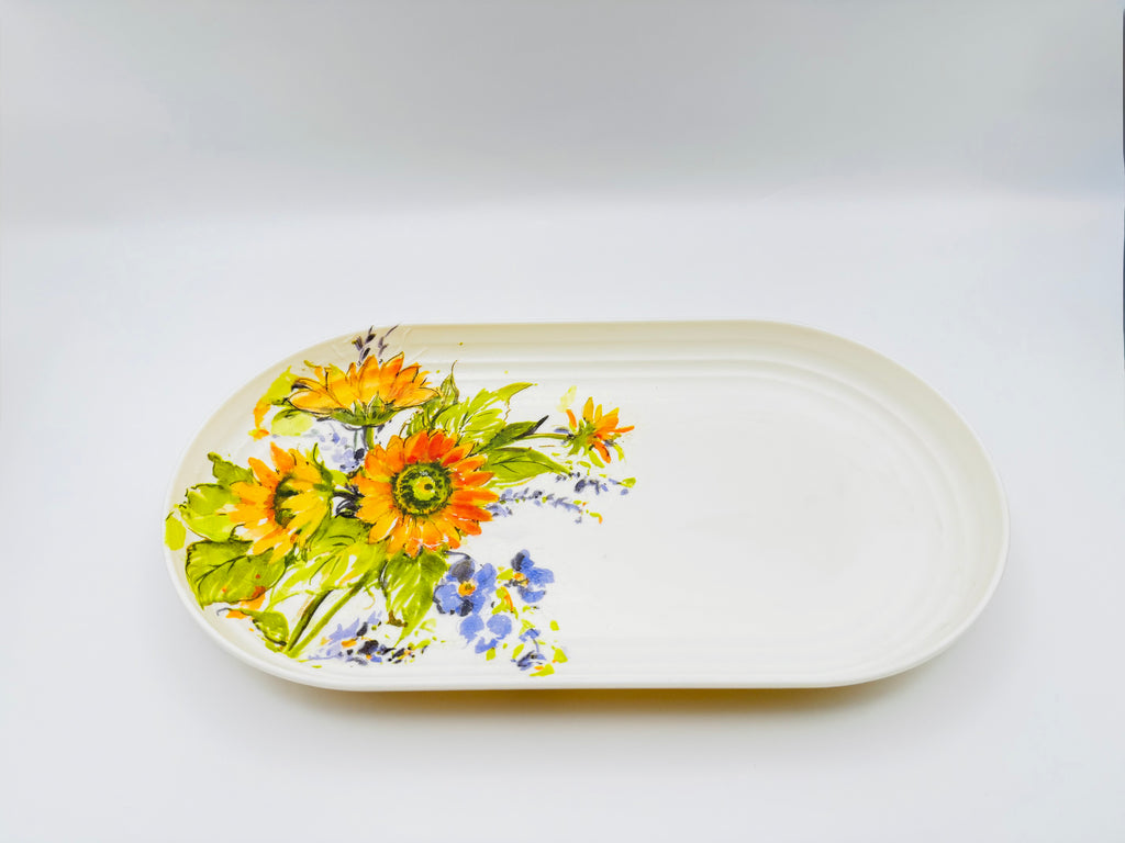 Sunflower Bloom Pillar Candle