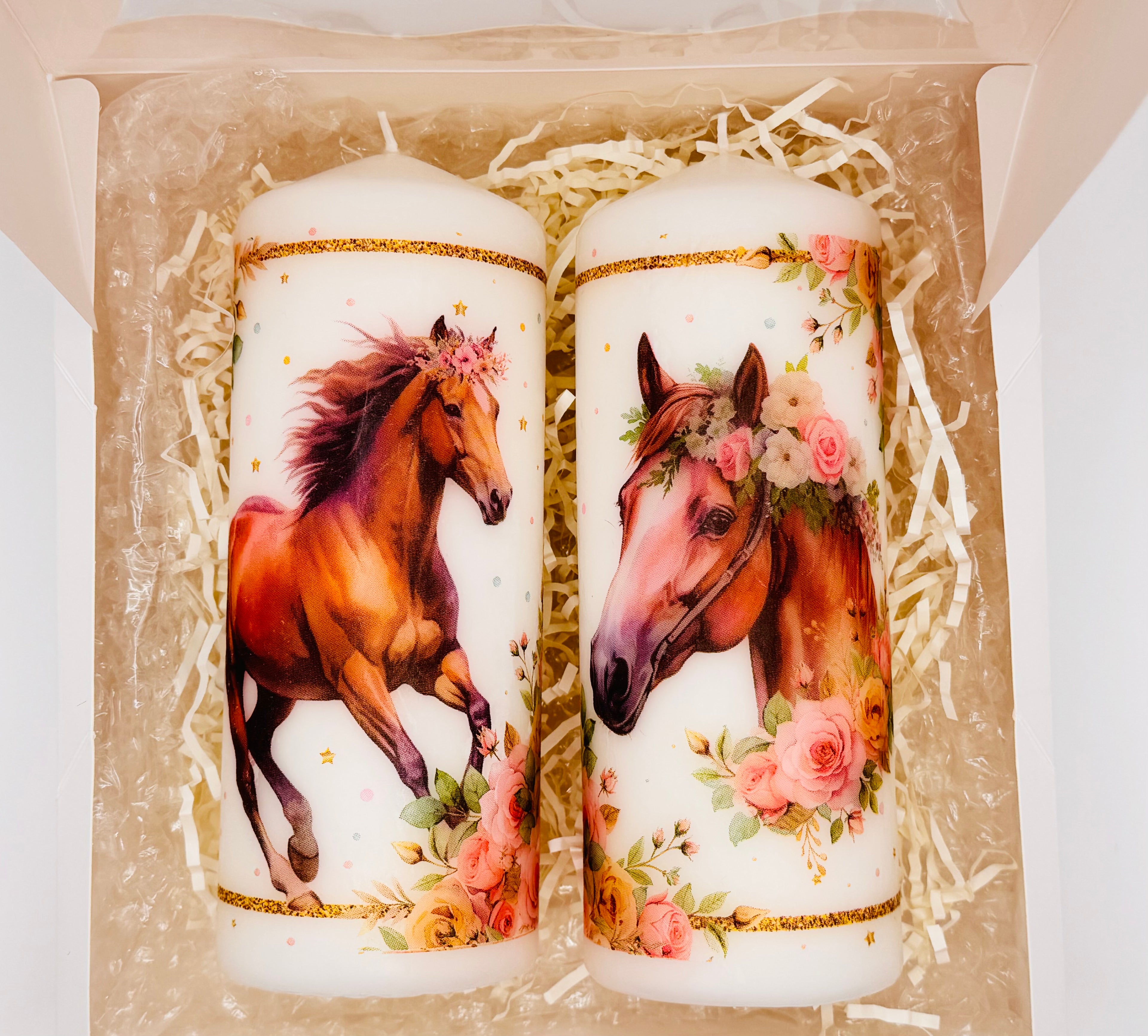 MonAmour – Majestic Horse Pillar Candle Set
