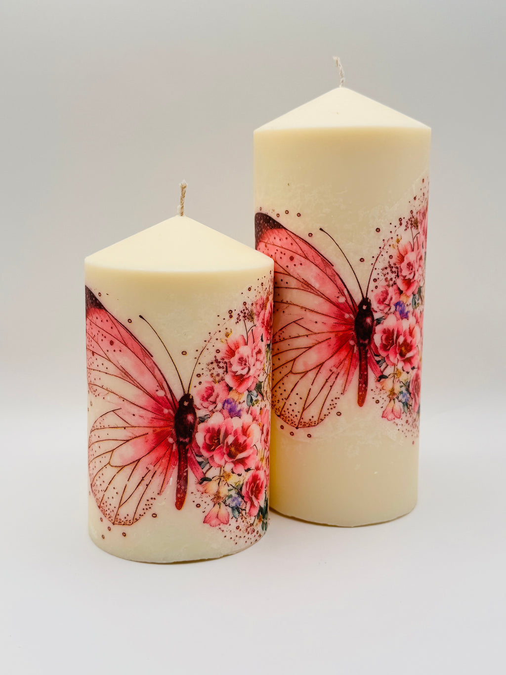MonAmour – Butterfly Blossom Pillar Candle Set