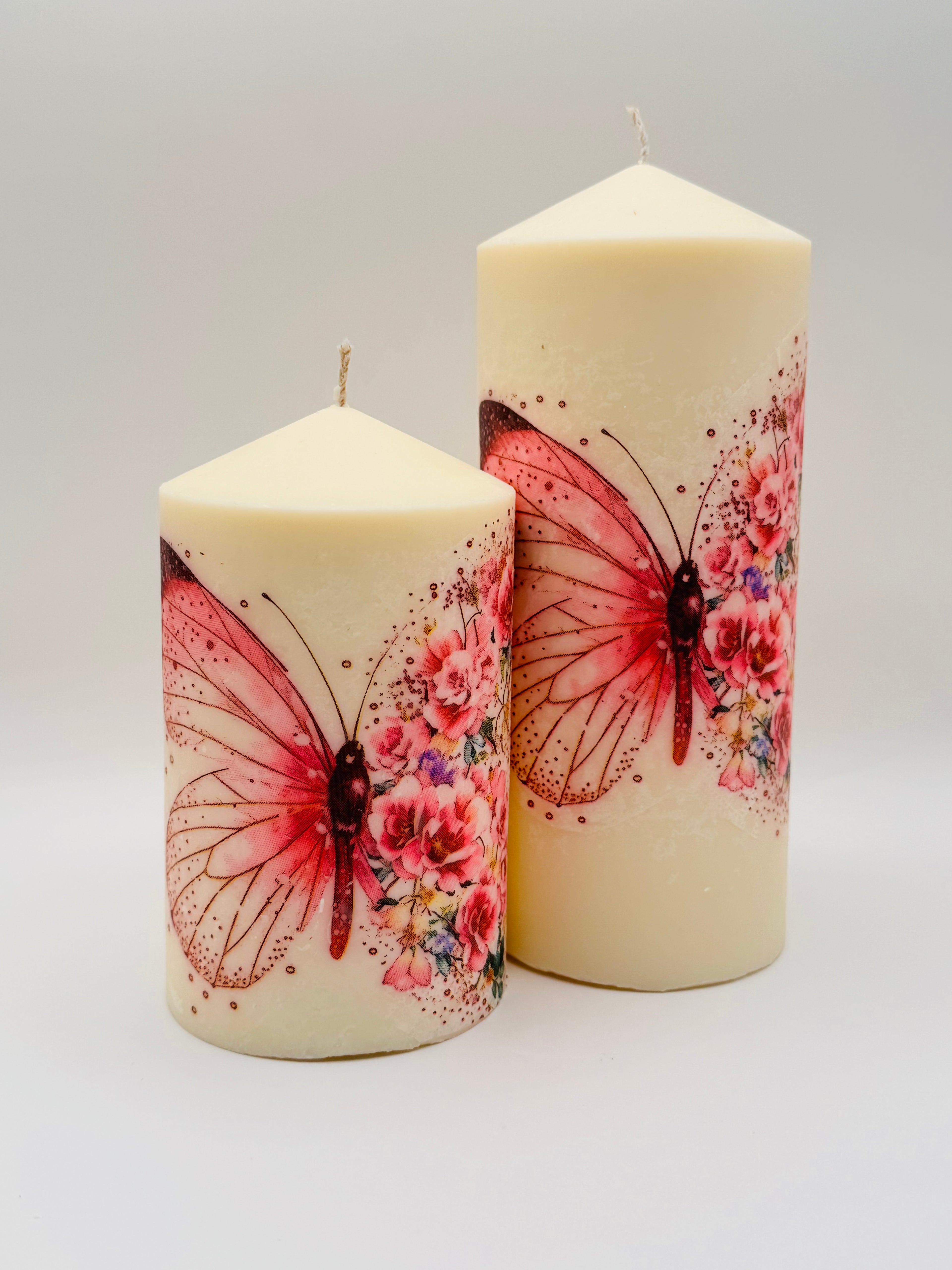 MonAmour – Butterfly Blossom Pillar Candle Set