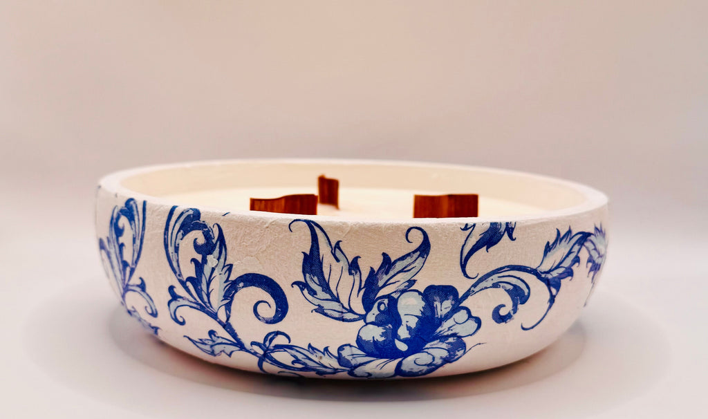 Azure Sakura Bowl Candle