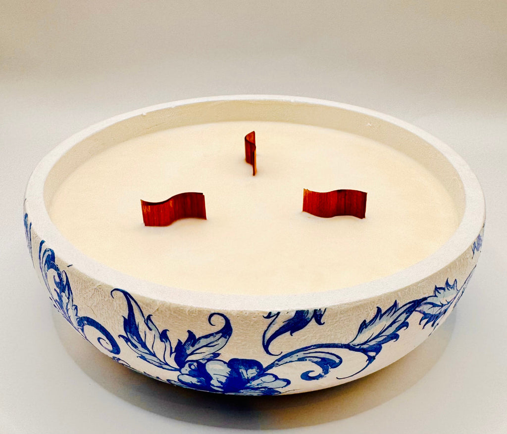 Azure Sakura Bowl Candle
