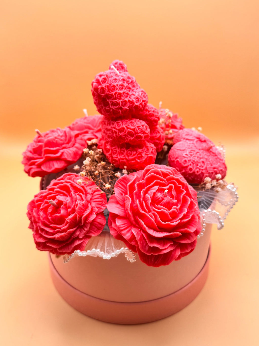 Rose Teddy Love Candle Bouquet – Handcrafted Luxury Candle Gift