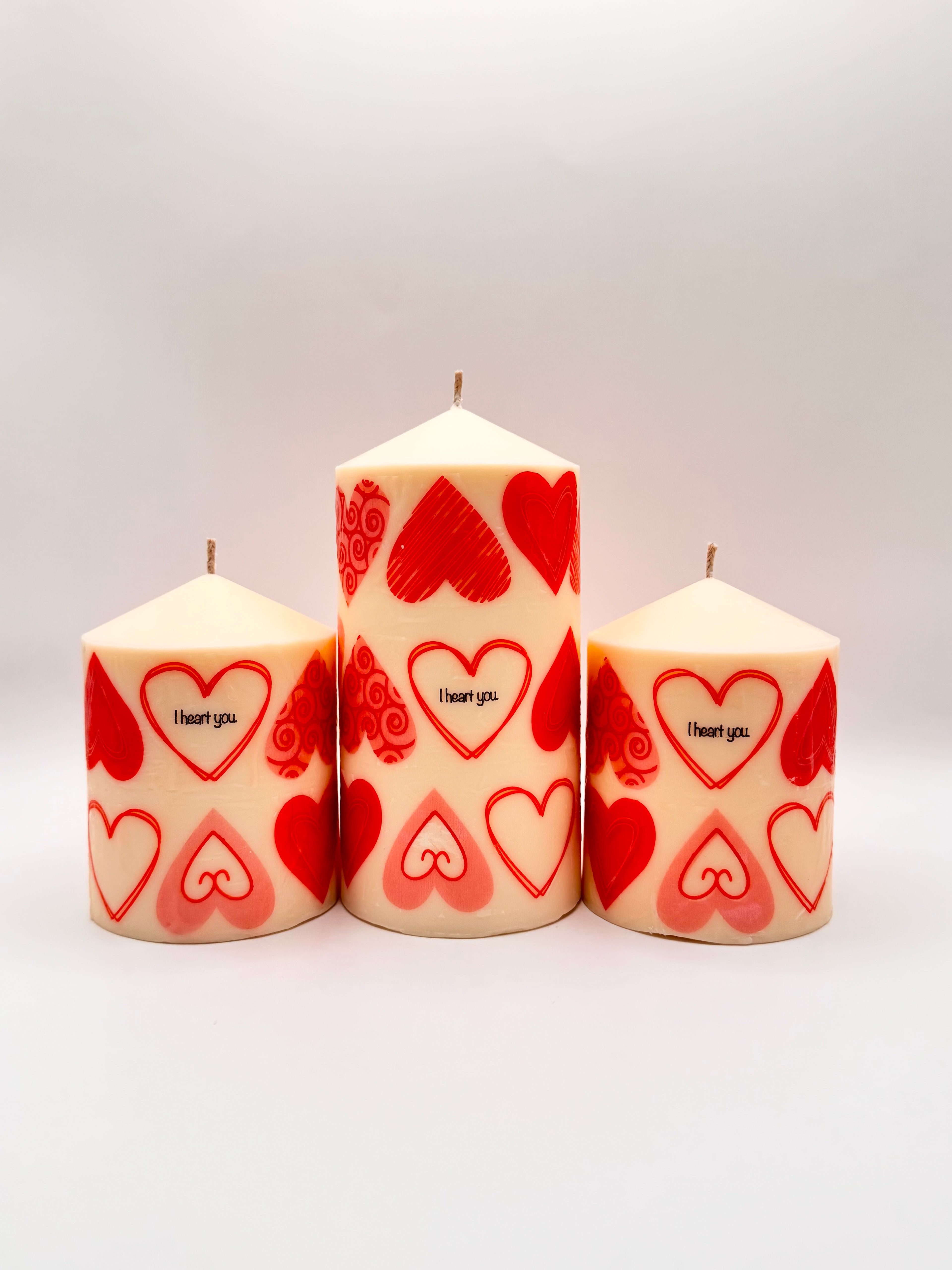 Vanilla Love Pillar Candle Set