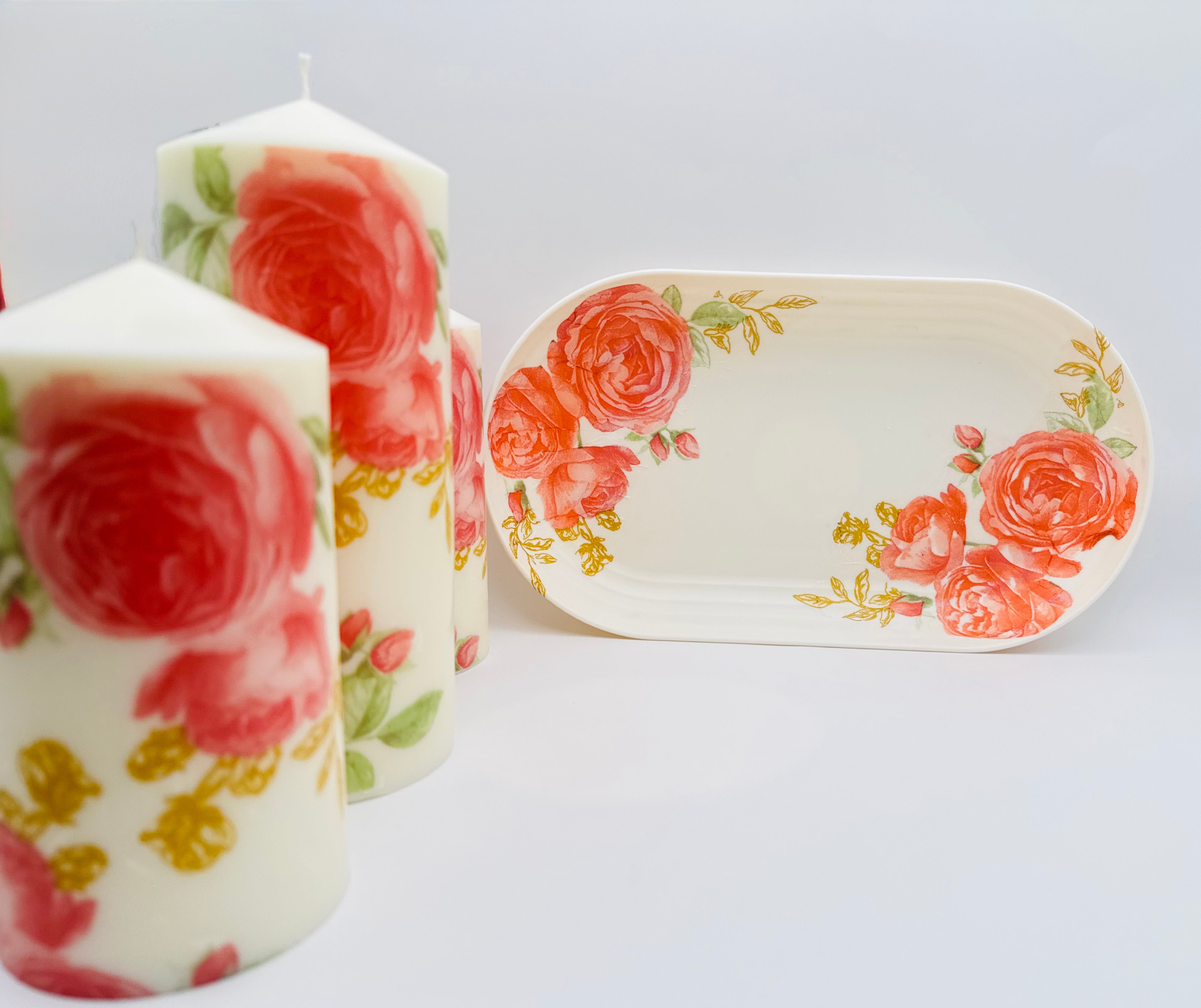 Rose Éternelle – Luxury Soy Candle Duo